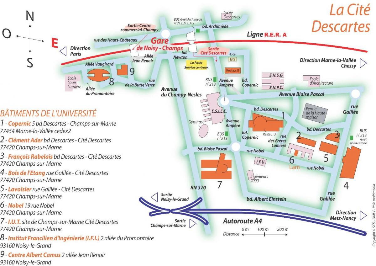 Carte université Paris Descartes