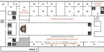 Carte du musée d'Orsay Niveau 2