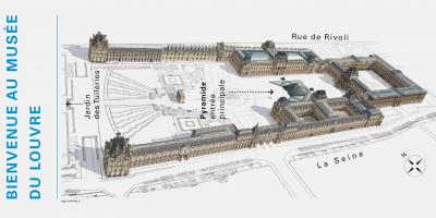 Carte du musée du Louvre