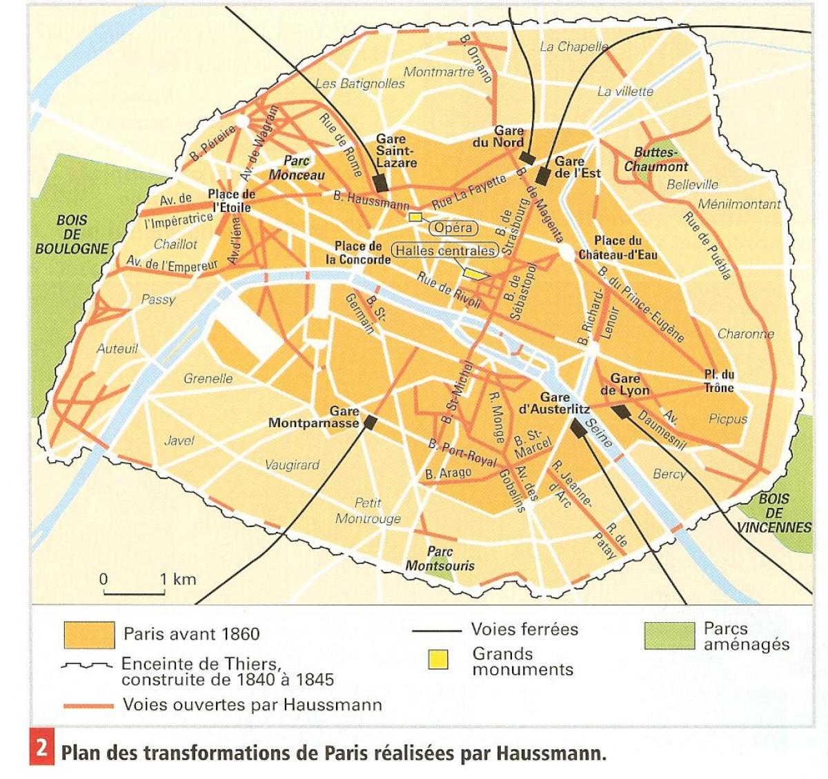Carte Haussmann Paris