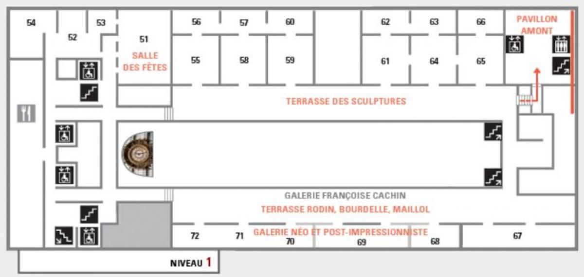 Carte musée d'Orsay Niveau 2