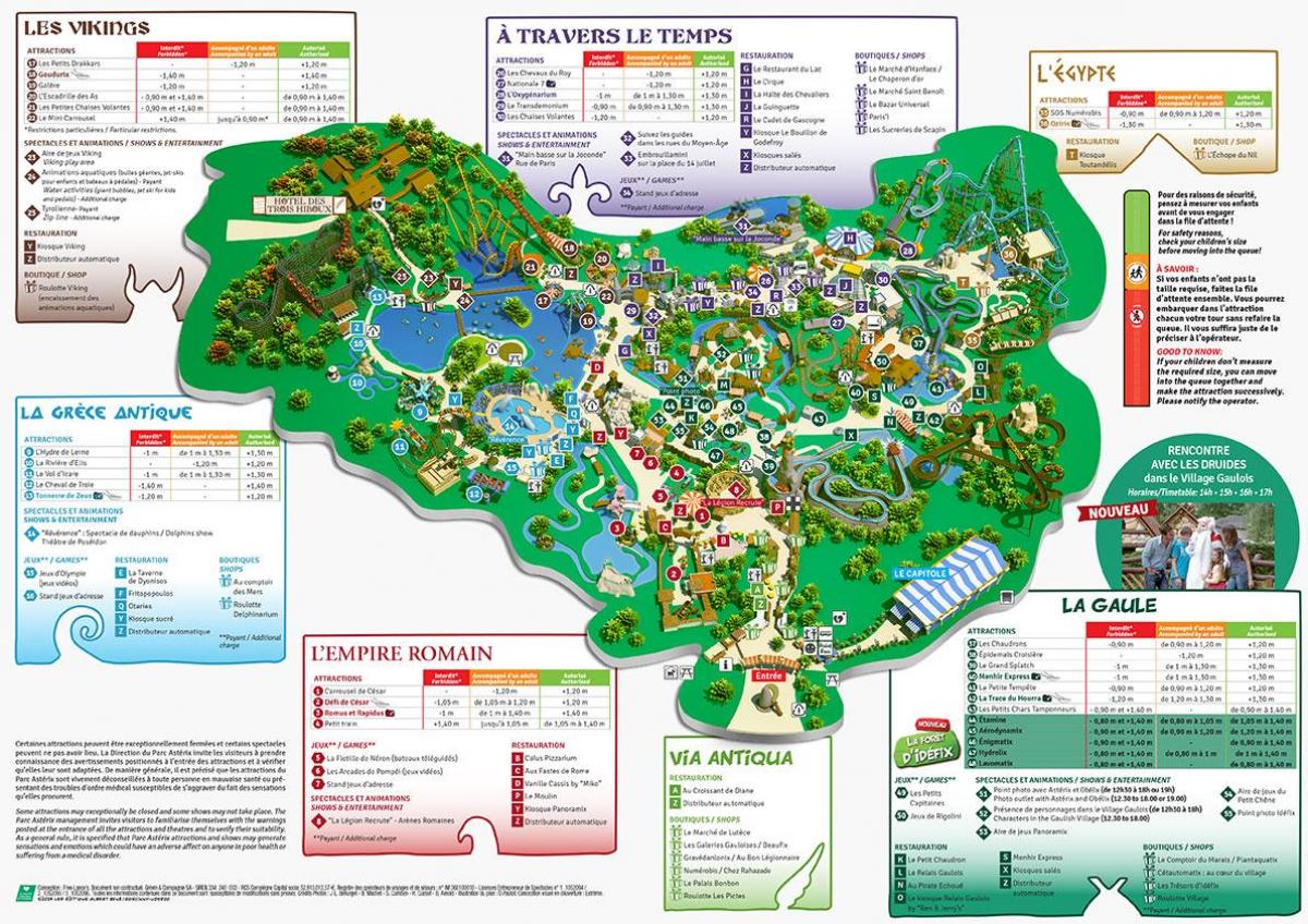 Carte parc Asterix