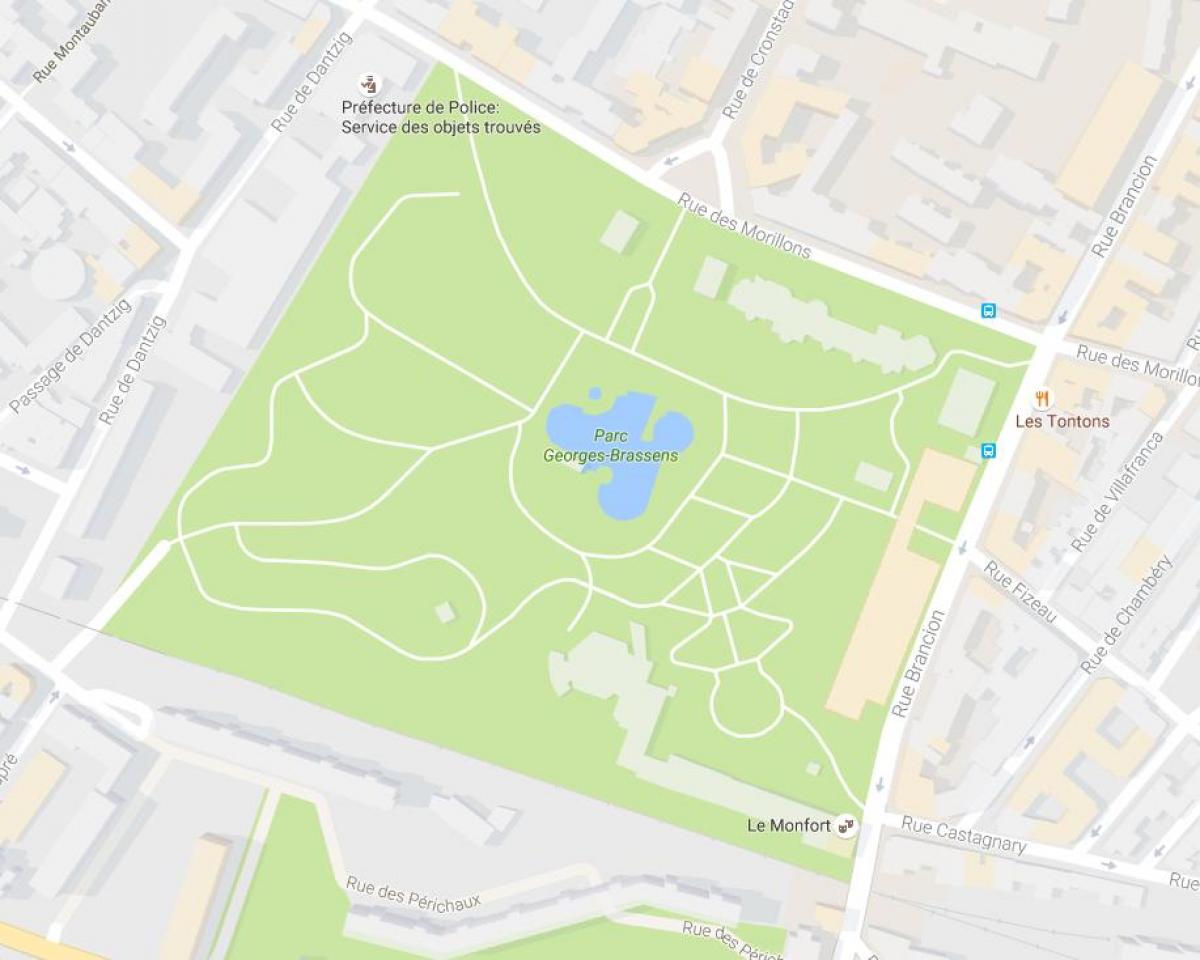 Carte Parc Georges-Brassens