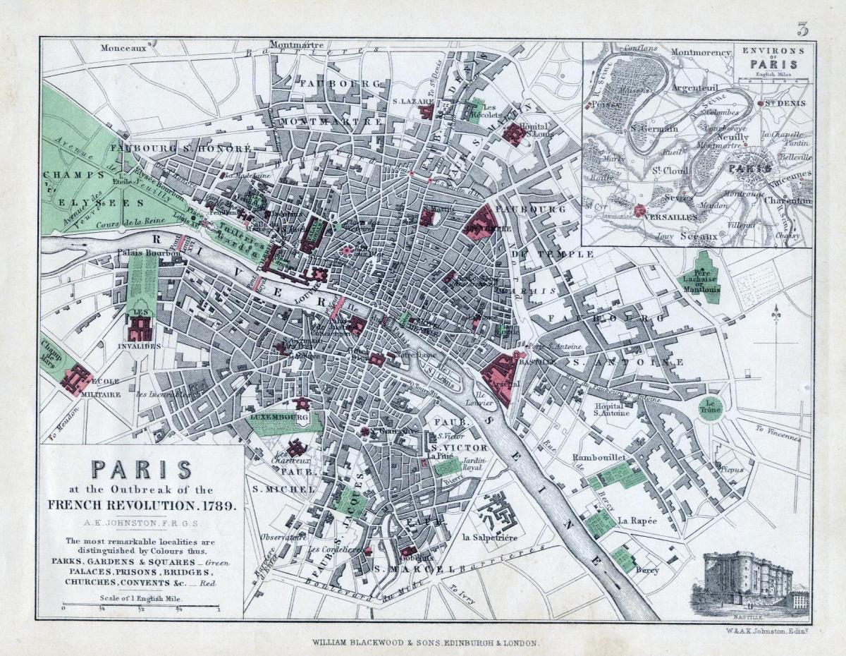 Carte Paris 1789