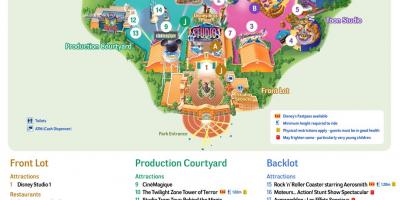 Carte de Disney Studios
