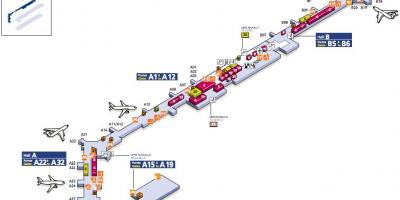 Carte de l'aéroport Orly Sud
