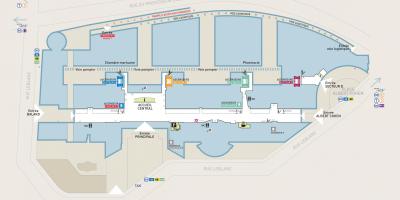 Carte de l'hopital Georges-Pompidou