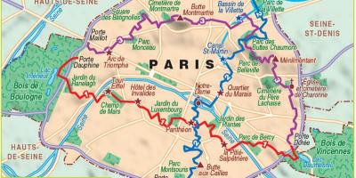 Carte de randonnée Paris