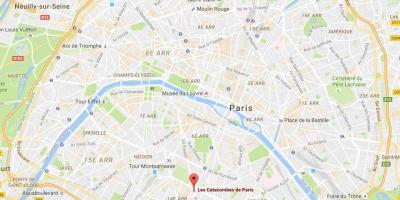 Carte des catacombes Paris