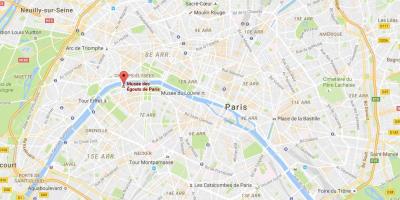 Carte des égouts de Paris