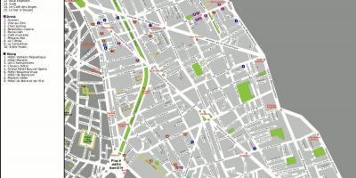 Carte du 11ème arrondissement Paris