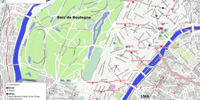 Carte du 16ème arrondissement Paris