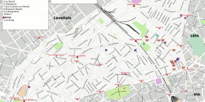 Carte du 17ème arrondissement Paris