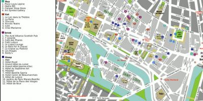 Carte du 4ème arrondissement Paris