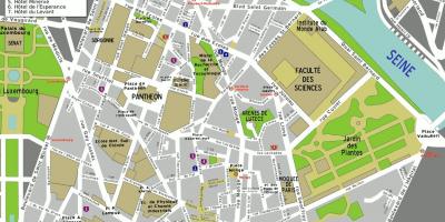 Carte du 5ème arrondissement Paris