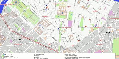 Carte du 7ème arrondissement Paris