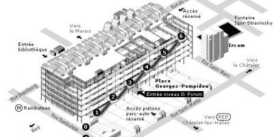 Carte du Centre Pompidou