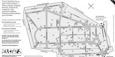 Carte du Cimetière Montmartre