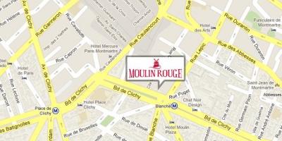 Carte du Moulin rouge