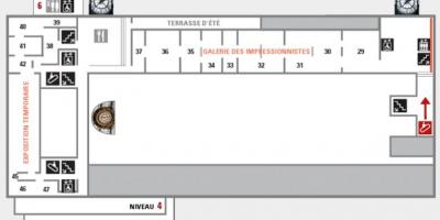 Carte du musée d'Orsay Niveau 5