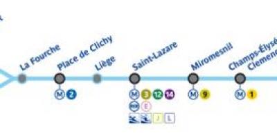 Carte du métro Paris ligne 13