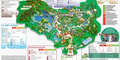 Carte du parc Asterix