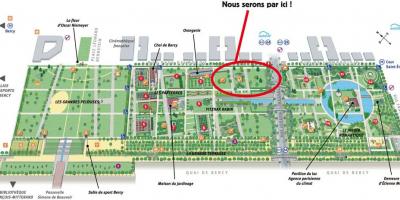 Carte du Parc de Bercy