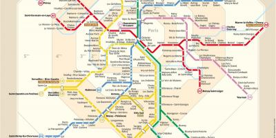 Carte du RER