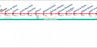 Carte du tramway Paris T6