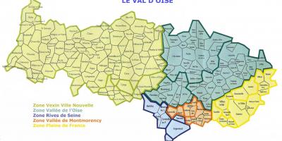 Carte du Val-d'Oise